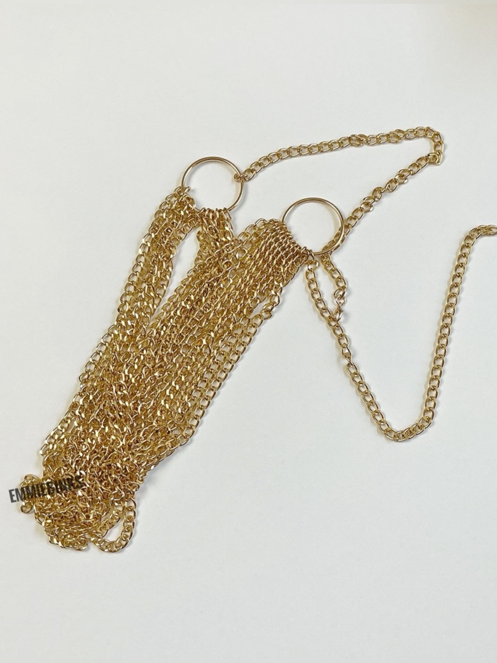 New Pebby Forevee Golden Layered Chains Statement Belt ~ Waist Chain Accessory - Picture 9 of 14